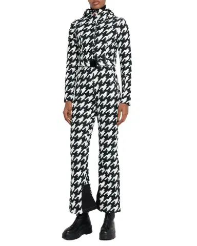 Perfect Moment Tignes Houndstooth Hooded Ski Suit | Thumbnail 1 Perfect Moment Tignes Houndstooth Hooded Ski Suit | Thumbnail 1