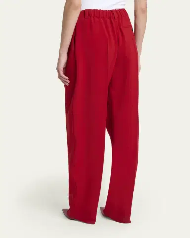 Givenchy Double Pleated Straight-Leg Ankle Trousers | Thumbnail 3