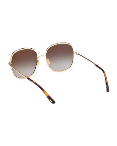 Tom Ford Sofia 57mm Metal Round Sunglasses | Thumbnail 1
