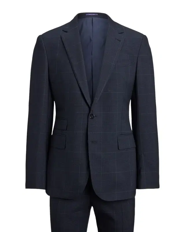 Men's Kent Hand-Tailored Glen Plaid Suit