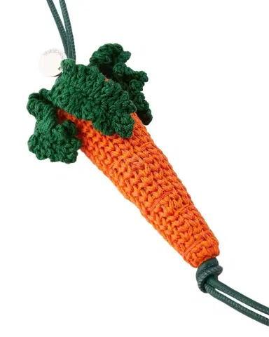 JW Anderson Hand-Crocheted Carrot Bag Charm | Thumbnail 1 JW Anderson Hand-Crocheted Carrot Bag Charm | Thumbnail 1