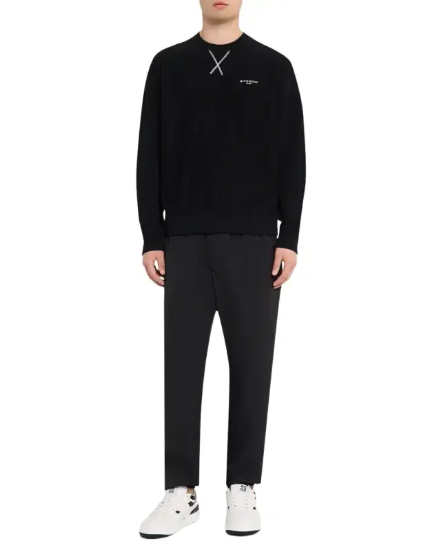 en 's Couture Seam Fleece Logo Sweatshirt