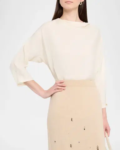 Fabiana Filippi Fluid Cowl-Neck Top | Thumbnail 4