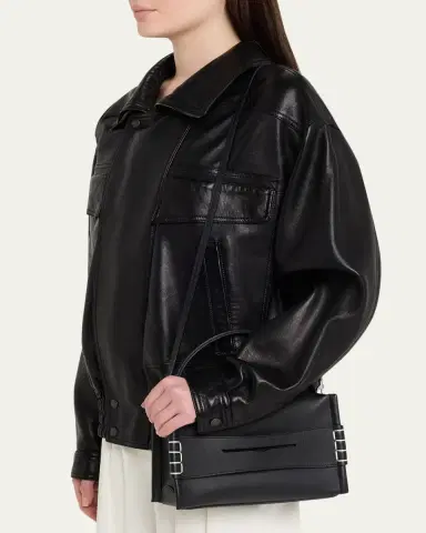 JW Anderson Small Loafer Leather Top-Handle Bag | Thumbnail 2