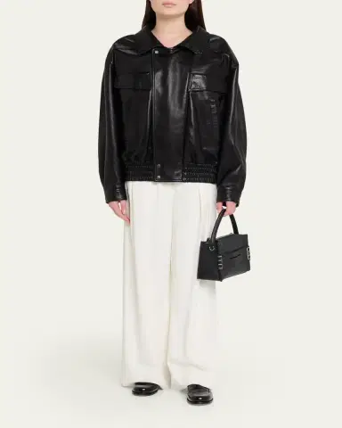 JW Anderson Small Loafer Leather Top-Handle Bag | Thumbnail 5