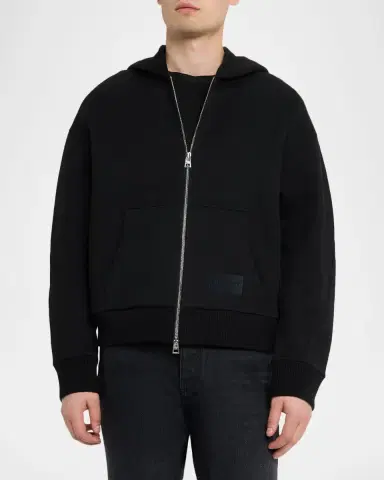 Givenchy Men's Couture Seam Scuba Zipped Hoodie | Thumbnail 3 Givenchy Men's Couture Seam Scuba Zipped Hoodie | Thumbnail 3