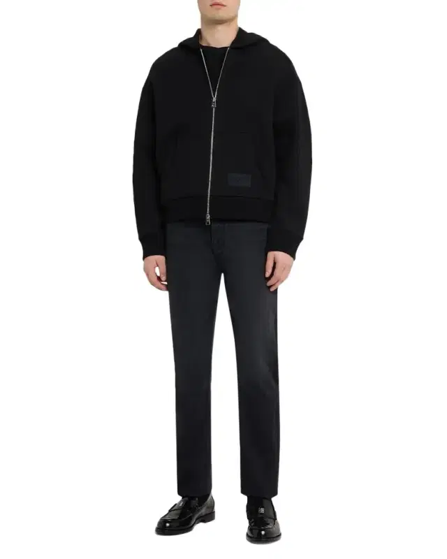 Men 's Couture Seam Scuba Zipped Hoodie