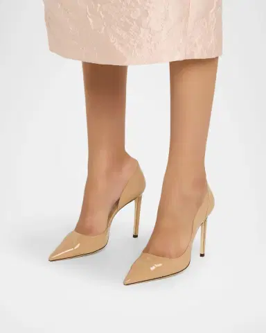 Jimmy Choo 100mm Brigitte Patent Leather d 'Orsay Pumps | Thumbnail 2