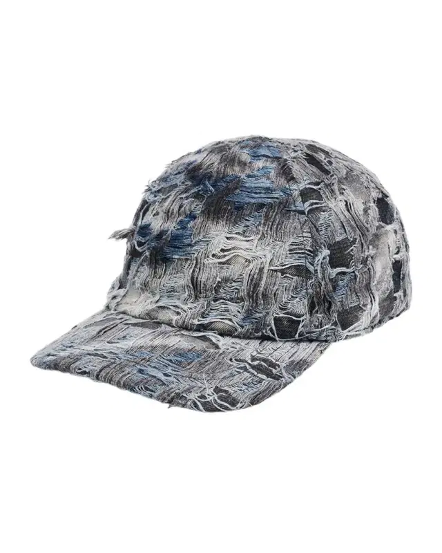 Men 's C-Pied Denim Fringe Five-Panel Baseball Cap