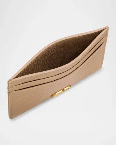 Valentino Garavani VLogo Signature Leather Card Holder | Thumbnail 3 Valentino Garavani VLogo Signature Leather Card Holder | Thumbnail 3