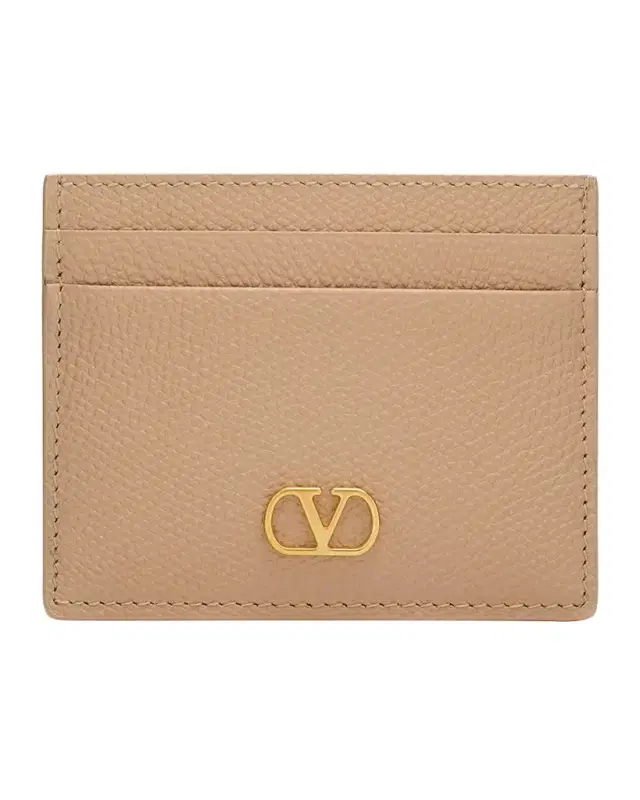 Valentino Garavani VLogo Signature Leather Card Holder