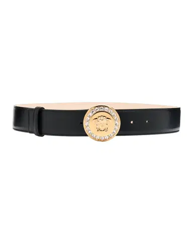Versace La Medusa Embellished Leather Belt | Thumbnail 2