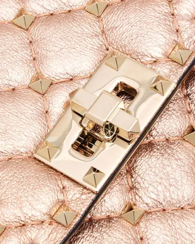 Valentino Garavani Rockstud Spike Metallic Calfskin Clutch Bag | Thumbnail 5 Valentino Garavani Rockstud Spike Metallic Calfskin Clutch Bag | Thumbnail 5