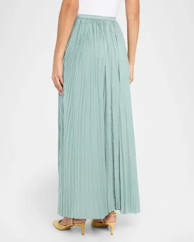 Ulla Johnson Lulu Pleated Satin Skirt | Thumbnail 2