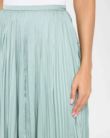 Ulla Johnson Lulu Pleated Satin Skirt | Thumbnail 4