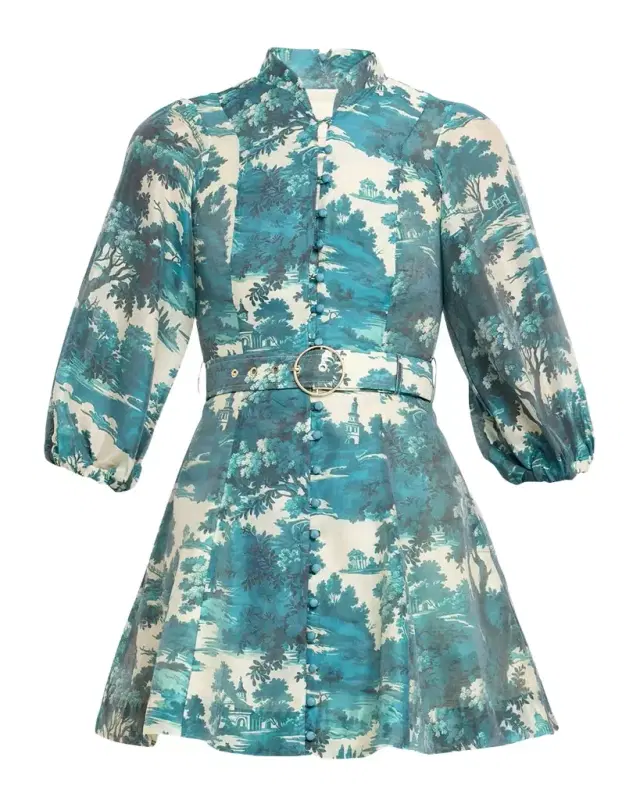 Valencia Belted Mini Dress