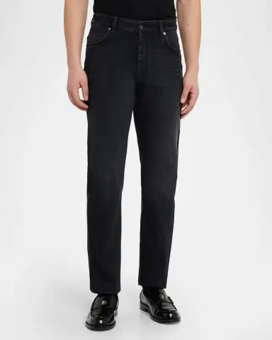 Givenchy Men's Straight-Fit Black Denim Jeans | Thumbnail 3 Givenchy Men's Straight-Fit Black Denim Jeans | Thumbnail 3