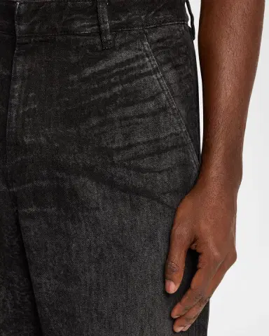 Diesel Men 's D-Eber-FSH6 Straight-Leg Stonewash Denim Jeans | Thumbnail 5 Diesel Men 's D-Eber-FSH6 Straight-Leg Stonewash Denim Jeans | Thumbnail 5