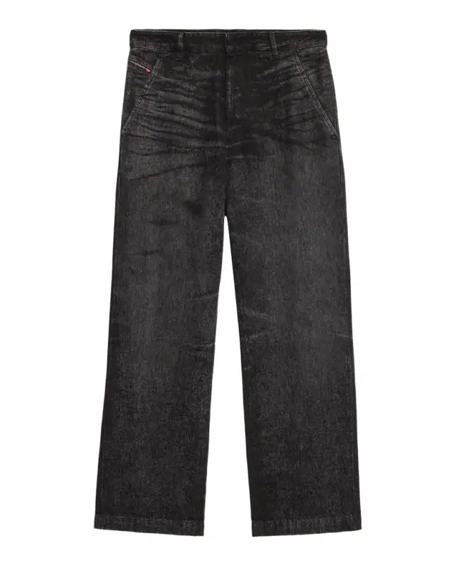 Men 's D-Eber-FSH6 Straight-Leg Stonewash Denim Jeans