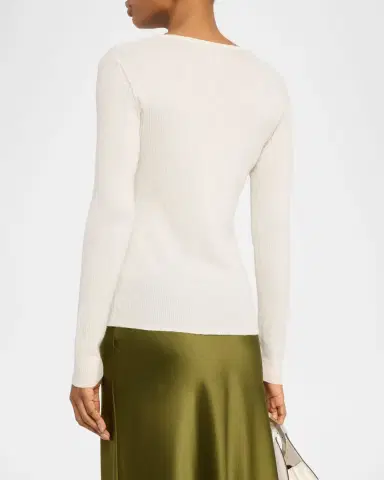 Majestic Filatures Cashmere Rib Knit Crewneck Sweater | Thumbnail 7 Majestic Filatures Cashmere Rib Knit Crewneck Sweater | Thumbnail 7