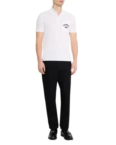 Givenchy Men's Cotton Pique Polo Shirt with Logo Pocket | Thumbnail 1