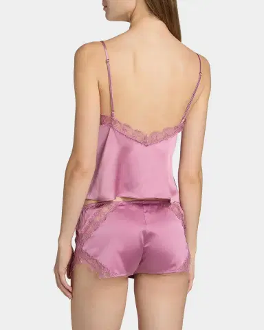 Kiki De Montparnasse Lace-Trim Silk Charmeuse Cami | Thumbnail 2