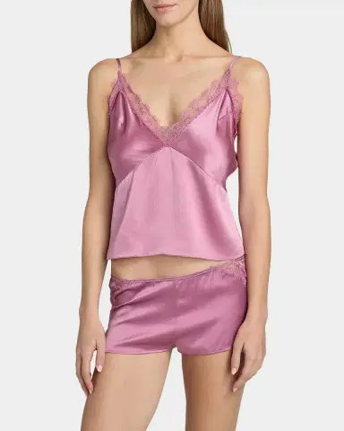 Kiki De Montparnasse Lace-Trim Silk Charmeuse Cami | Thumbnail 3