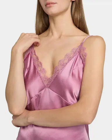 Kiki De Montparnasse Lace-Trim Silk Charmeuse Cami | Thumbnail 5