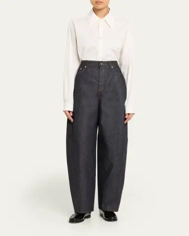 Givenchy Denim Barrel-Leg Cocoon Pants | Thumbnail 2 Givenchy Denim Barrel-Leg Cocoon Pants | Thumbnail 2
