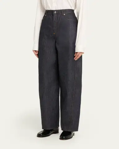 Givenchy Denim Barrel-Leg Cocoon Pants | Thumbnail 4 Givenchy Denim Barrel-Leg Cocoon Pants | Thumbnail 4
