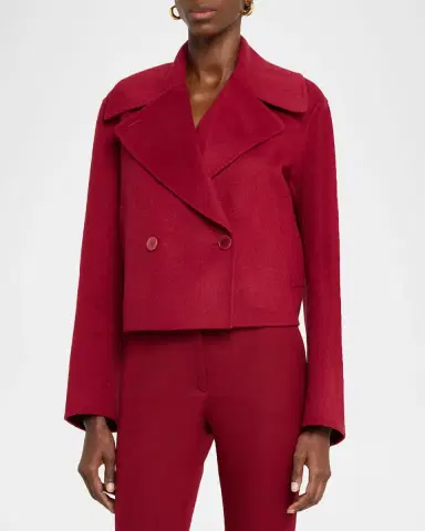 Joseph Delano Cropped Double-Faced Jacket | Thumbnail 3 Joseph Delano Cropped Double-Faced Jacket | Thumbnail 3