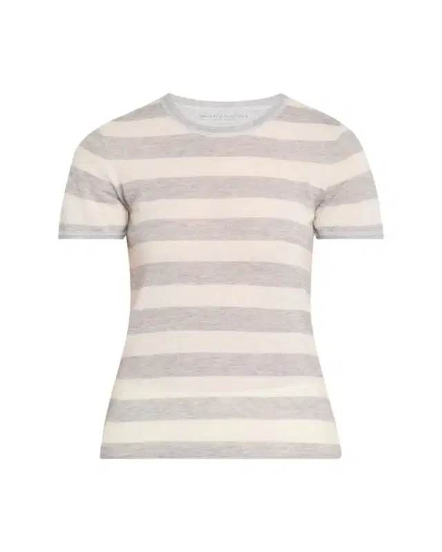 Machine Washable Cashmere Striped T-Shirt