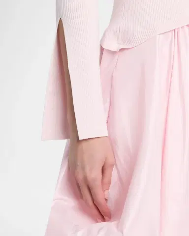 Simkhai Kenlie Mock-Neck Bubble Midi Dress | Thumbnail 4 Simkhai Kenlie Mock-Neck Bubble Midi Dress | Thumbnail 4