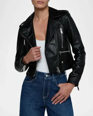 L'Agence Blakely Leather Biker Jacket | Thumbnail 3 L'Agence Blakely Leather Biker Jacket | Thumbnail 3