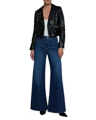 L'Agence Blakely Leather Biker Jacket | Thumbnail 1 L'Agence Blakely Leather Biker Jacket | Thumbnail 1