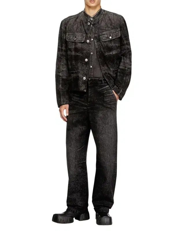 Men's Denim Cropped Jacket