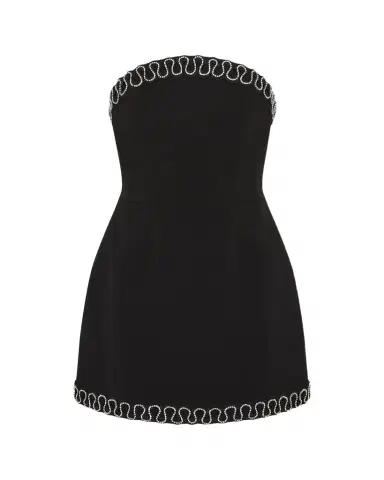 Rebecca Vallance Nyx Bonded Crepe Strapless Mini Dress | Thumbnail 1 Rebecca Vallance Nyx Bonded Crepe Strapless Mini Dress | Thumbnail 1