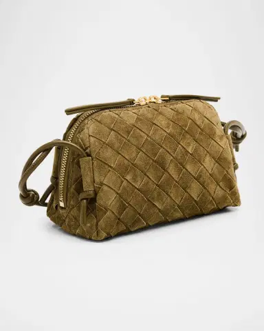 Bottega Veneta Concert Pouch Intrecciato Suede Shoulder Bag | Thumbnail 2 Bottega Veneta Concert Pouch Intrecciato Suede Shoulder Bag | Thumbnail 2