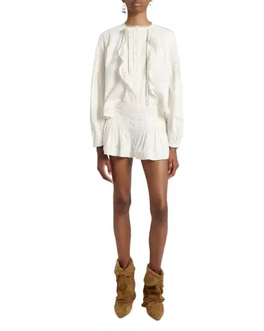 Isabel Marant Cybila Cotton Shorts | Thumbnail 1 Isabel Marant Cybila Cotton Shorts | Thumbnail 1