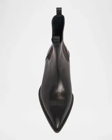 Lanvin Men's Leather Point-Toe Chelsea Boots | Thumbnail 3 Lanvin Men's Leather Point-Toe Chelsea Boots | Thumbnail 3