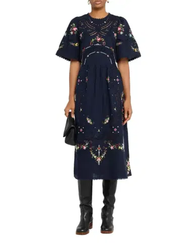 Sea Edwina Embroidered Midi Dress | Thumbnail 1 Sea Edwina Embroidered Midi Dress | Thumbnail 1