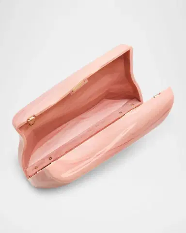 Cult Gaia Malaya Sculptural Marbled Acrylic Clutch Bag | Thumbnail 3 Cult Gaia Malaya Sculptural Marbled Acrylic Clutch Bag | Thumbnail 3