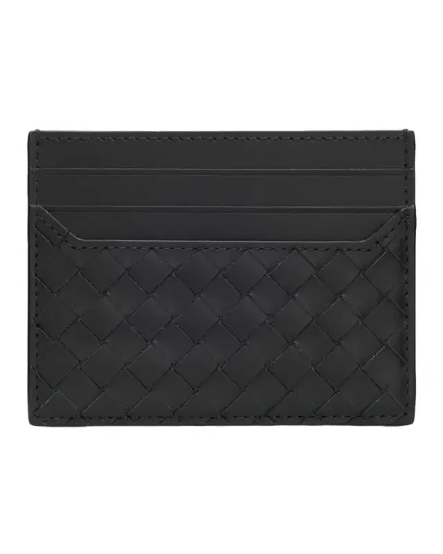 Men 's Intrecciato Piccolo Leather Card Holder
