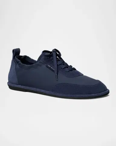 Tory Burch Ballet Suede and Nylon Low-Top Sneakers | Thumbnail 2