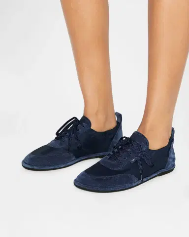 Tory Burch Ballet Suede and Nylon Low-Top Sneakers | Thumbnail 1