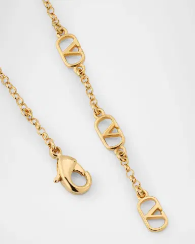 Valentino Garavani Ovalette Metal Necklace | Thumbnail 3 Valentino Garavani Ovalette Metal Necklace | Thumbnail 3