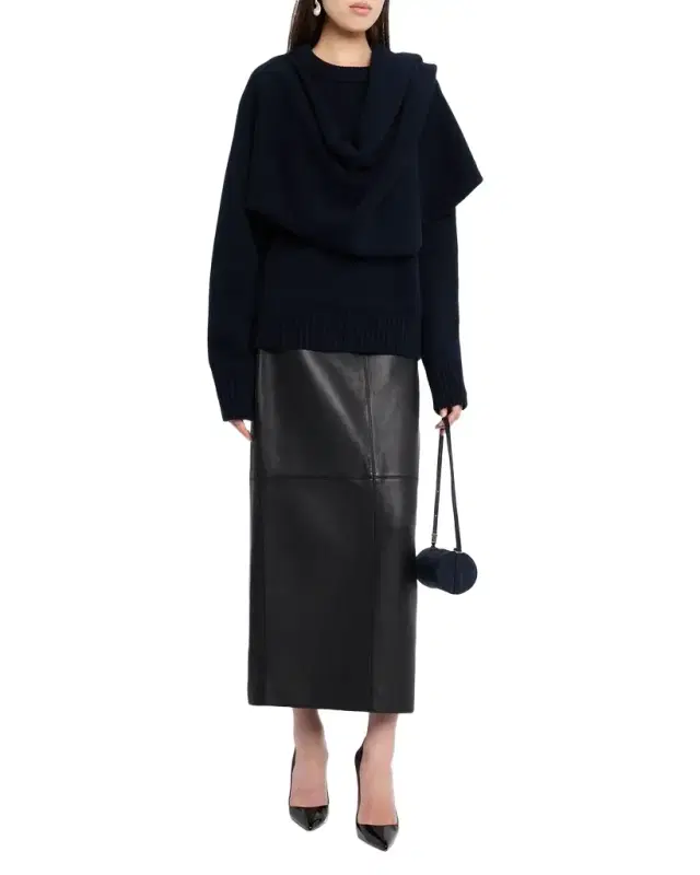Davin Draped Wool Sweater