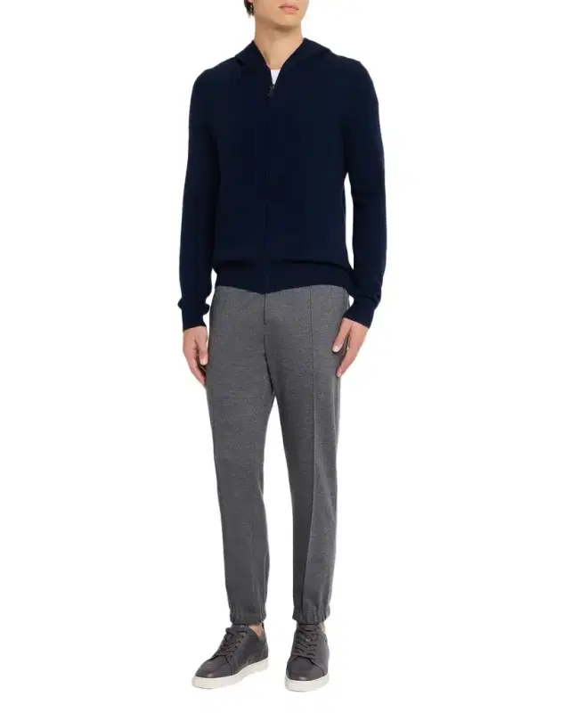 Men 's Cashmere Full-Zip Hoodie