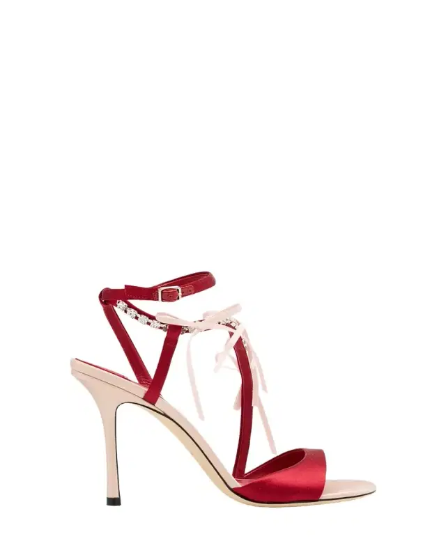 Lula 100 Satin & Crystal Sandals