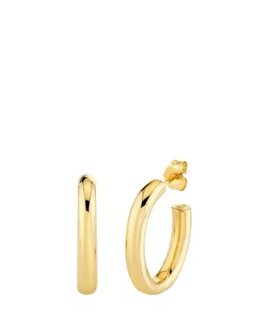 Sydney Evan 14K Yellow Gold Tube Hoop Earrings | Thumbnail 1